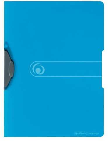 Herlitz 11206455 Express-Clip 5er Pack A4 transparent blau