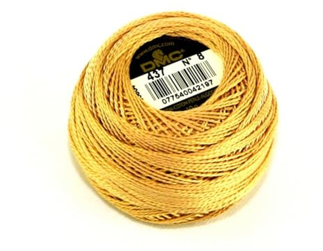 DMC Baumwoll-Perlgarn, Größe 8, 437, 10-g-Knäuel