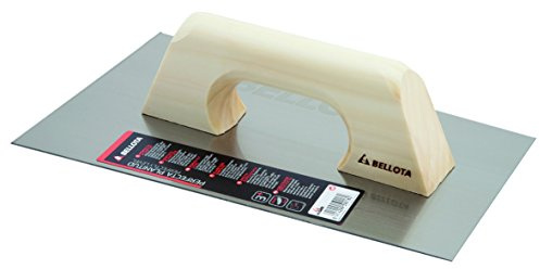 Bellota 5862 Glättekelle mit Holzgriff, Trapezform, 300x180 mm