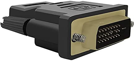 Qoltec 50514 HDMI DVI Nero - cavo e adattatore video (HDMI, DVI, Femmina, Maschio, Nero, Polybag)