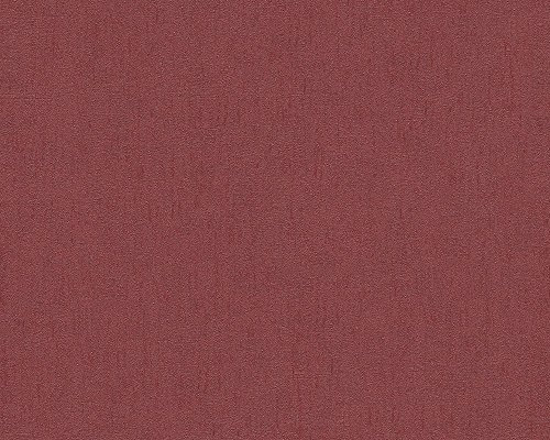 Livingwalls Vliestapete Titanium Tapete Unitapete 10,05 m x 0,53 m metallic rot Made in Germany 306467 30646-7