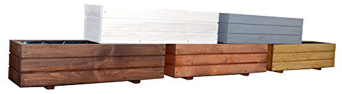 KENA D-6 Garden Holz Pflanzkasten Höchste Qualität Länge 60/90 cm (Länge 60 cm, Palisander)