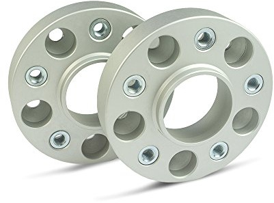 SCC Spurverbreiterung 13202BES - Buchse silber eloxiert - LK: 112/5 NLB: 66,6 GEW: M14x1,5 - 30mm - 2 Stück