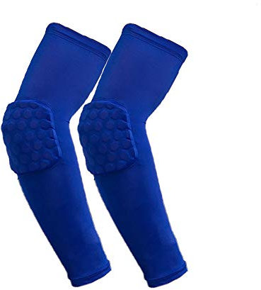 Omenluck 1 Paar Ellenbogenbandagen Sport Basketball Arm Guard Sleeve Breathable Anti-Rutsch Bequem