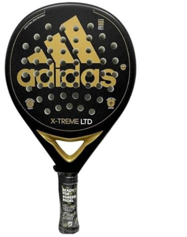 Adidas X-Treme - Pala de Padel para Hombre y Mujer. En Color Dorado/Negro. Raqueta de Pádel para Jugadores de Nivel Avanzado. Fabricada en Carbono y Goma Eva.