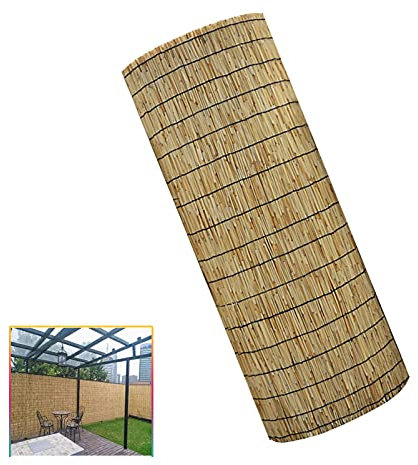 Takeashi Panel De Cercado De Caña Natural, Rollo De Protección De Bambú, Cañizo Y Brezo, Parabrisas De Jardín, Pantalla De Privacidad De Balcón, Protección contra El Viento Y El Sol, para Patio