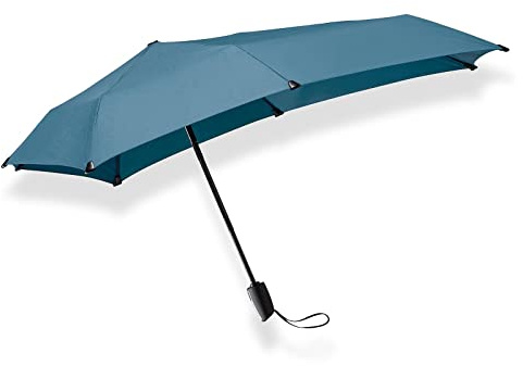 Senz ° Mini-Regenschirm, automatisch, winddicht, 90,9 x 90,9 cm, Frühlingsblau