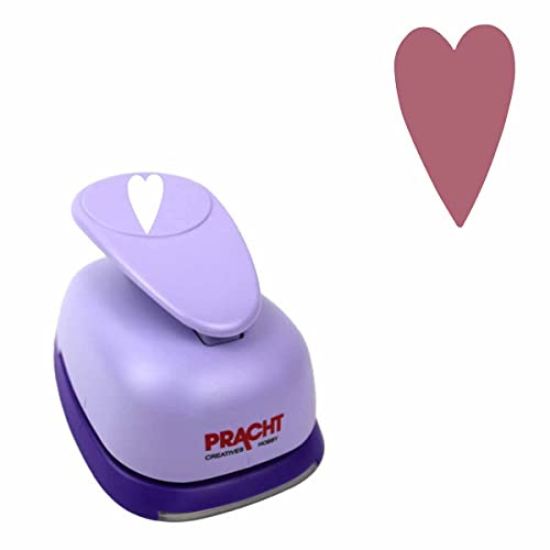 Pracht Creatives Hobby Super-Jumbo Stanzer Herz 65 mm Motivlocher, Papierstanzer