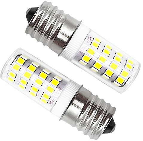 SigeIy 5304517886 KEI D28a KEL2811 LED Bulb*2 E17 3.8W Compatible with Frigidaire Kenmore Electrolux Crosley 100V-265V Freezer Lamp Replace 5304498578 7297114000 7241552801 5304495326