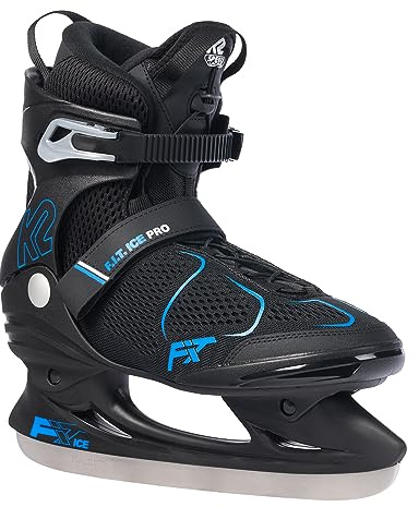 K2 F.i.t. Ice PRO, Pattini da Ghiaccio Uomo, Nero-Blu, EU: 46 (UK: 11 / cm: 30