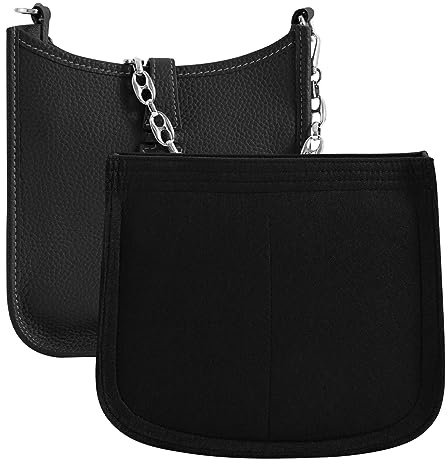 LOUKAYCCI Geldbörse Einsatz Organizer für Hermes Evelyne 29 Tasche PM, Premium Geldbörse Filz Einsatz (E29, Schwarz)