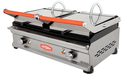 Contender Twin Contact Panini Grill Ribbed Top and Bottom Plates