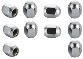 Cttabkl Autozubehör 10 Stück 23 Mm M10 X 1,25 Radmuttern, Radmuttern, 17 Mm Radmuttern, Ersatzteile Radschraubenmuttern