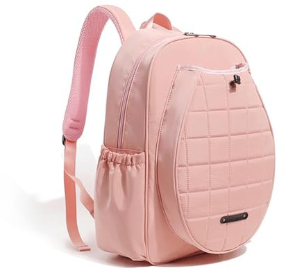 Duroecsain Damen-Tennisrucksack,Tennisrucksäcke - Verstellbare Tennisschlägertasche - Tennisschläger-Abdeckung mit großem Fassungsvermögen, Head-Tennis-Rucksack für Erwachsene und Kinder