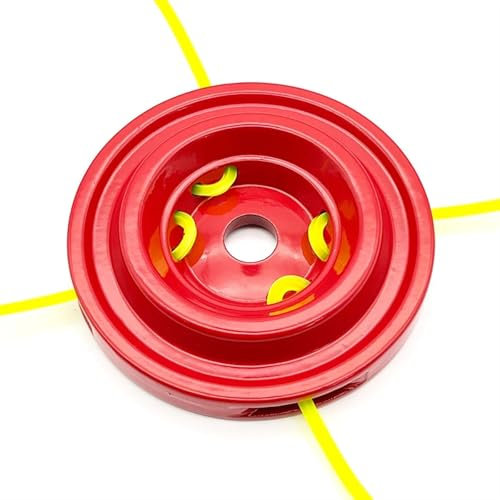 PEGGYLIN Universeller Trimmerkopf aus Aluminium mit vier Linien, passend for Benzin-Freischneider