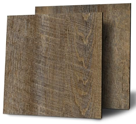 Yenhome Pavimento PVC Adesivo Marrone Soggiorno 3 Pezzi Pavimento in Vinile Effetto Legno 30x30cm Adesivi per Piastrelle Impermeabili Pavimenti PVC Adesivo Soggiorno Cucina Bagno Antiscivolo