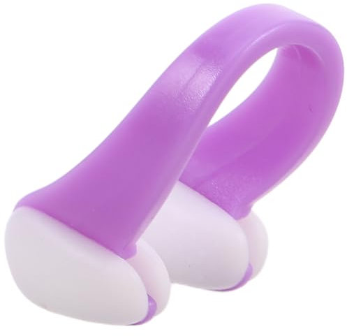 UPKOCH Schwimmender Nasenclip Stoppen Nasenbluten Clip Schwimmzubehör Schwimmnasenclip Aus Silikon Badesachen Nasenclips Schwimmen Schwimmende Nasenklammer Kieselgel Violett