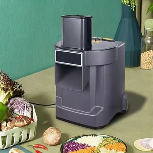 XSDAJSD Cortadora y rebanadora de Verduras Multifuncional, procesador de Alimentos, picadora de Verduras, cortadora automática de Cebolla, Apta para Uso Comercial y doméstico (110 V)
