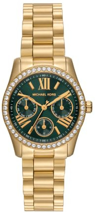 Michael Kors Lexington Damklocka, Quartz Chronograph-urverk med armband i rostfritt stål