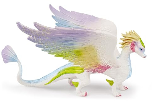 Dragon Arc-en-Ciel, Figurines fantastiques et détaillées, Décoration & Figurine de Collection, Idée Cadeau Enfants, Magnifiques Figurines de Collection, Jouet dès 5 Ans, 6 x 20 x 12 cm
