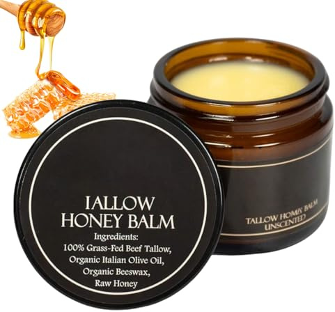 Bee Lip Balm Honey Pot, Moisturizing Lip Sleeping Reduces Lines,Nourishes & Softens, Prevention Dry and Cracked, Daily Care,Natural Formula,57g