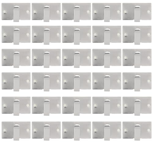 COLLBATH 50 Pezzi Fermacavi Adesivi in Metallo per Elettrodomestici da Cucina Avvolgicavo Compatto per Gestione Cavi Scrivania Morsetto Fissatore del Cordone Resistente per Sicurezza e