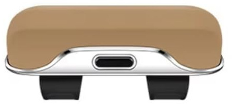 Hipzeepo Drucktaste Auto Brillenbox Schockfest Stabil Sonnenbrillenhalter Verlustfreie Erweiterbarer Platz Brillenetui Beige