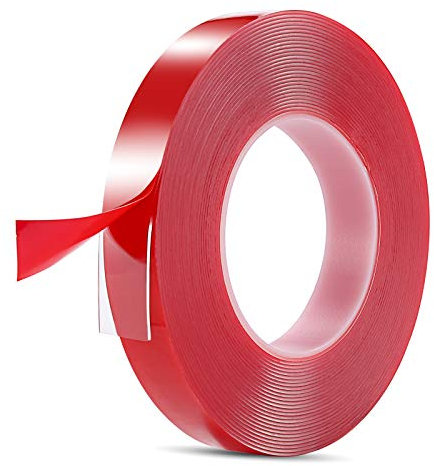 Forte nastro biadesivo acrilico impermeabile, rimovibile senza residui, forte nastro di montaggio per auto, moto, casa, montaggio fotografico (3/4 in * 33 ft)