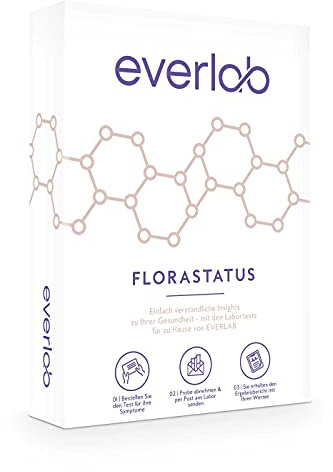 EVERLAB Test Florastatus – Examen approfondi de vos bactéries intestinales aérobies et anaérobies | Test de selles | Auto-test pour la maison