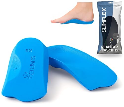 Slimflex Plantar Fasciitis Arch Support | Medium Hardness Suits Most | Simple Orthotic Insoles Designed to Remedy Flat feet, Heel Pain and Arch Pain | Recommended by Professionals