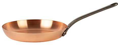 Cuisine Romefort | reine Kupferpfanne Ø 28cm dickwandig | Pfanne aus massivem Kupfer ohne Beschichtung (L | für induktion)