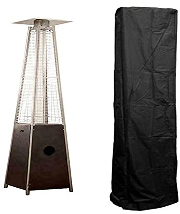 RoseFlower Patio Heater Cover, Impermeabile Antivento Copertura Riscaldatore Patio, Fungo Riscaldante per Esterno A Gas, 210D Oxford, per Mobili da Giardino Terrazza, 226 x 89 x 48 cm