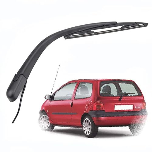 ZELLYA Wischerarm Hinten Scheibenwischer Wischer Set, für Twingo MK1 1993-2007 Scheibenwischerarm Blatt Austausch Kunststoff Schwarz