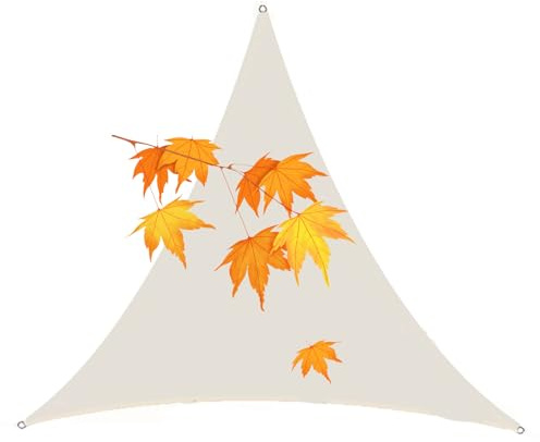 HUJZJY Vela Ombreggiante Impermeabile Triangolare 2x2x2m, Tenda a Vela Triangolare per Esterno, Telo Tenda da Sole, Telo Parasole Tenda da Sole Esterno, Tela Ombreggiante da Giardino
