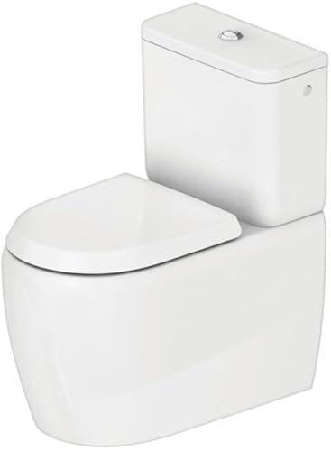 Duravit Qatego WC au sol, pour combinaison, chasse deau basse, sortie variable, 390x660x400mm, rimless, 2021092000, Couleur: blanc