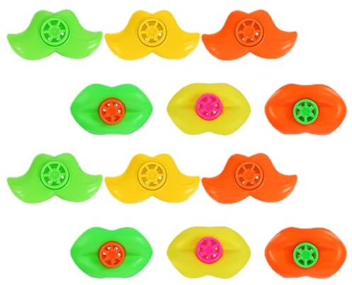 ibasenice Set Da 12 Fischietti Rumorosi Per Ragazzo Ragazza e Feste, Giocattoli Mini Rumorista in Plastica Colorata, Resistenti All’usura, Per Pignatta e Intrattenimento Party