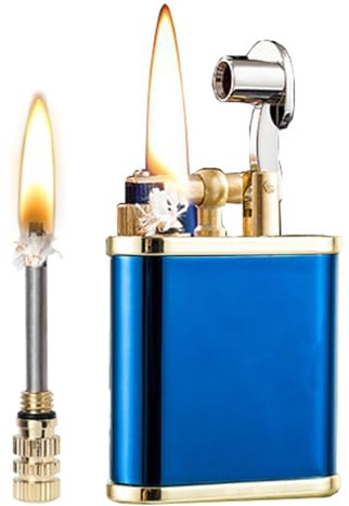 Encendedor retro de fósforos permanentes, encendedor de queroseno de trinchera moderno, fósforos permanentes 2 en 1, encendedor de fósforos impermeable, encendedor de queroseno reutilizable, adecuado