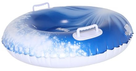 EXAOMBLE Aufblasbarer Schneeschlitten Mit Griff Für Winteraktivitäten Aus Robustem PVC-Material Zum Rodeln Im Schnee Für Junge Mädchen Und Teenager