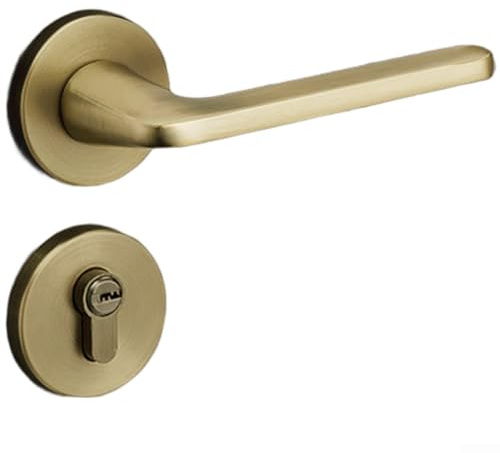 Serratura magnetica silenziosa per porte interne della camera da letto in lega di zinco con funzionamento regolare e materiale resistente (E)