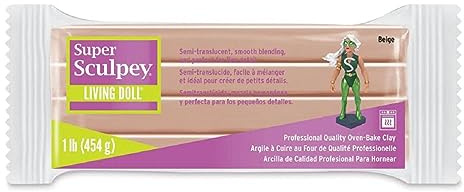 Sculpey Super Living Doll Clay, 1-Pound, Beige