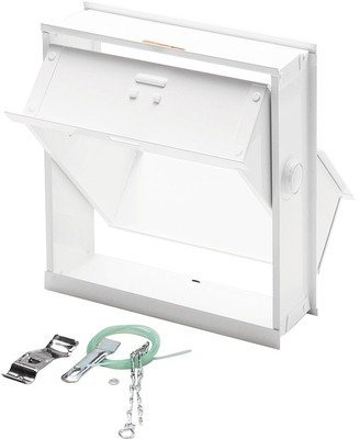 Lüftungsflügel Glasbausteine Zugvorrichtung weiß Glasbaustein-Fenster 39x39x8