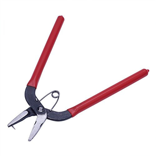 PH PandaHall Jewellery Hole Punch Plier, Round Hole Puncher Tool Jewellery Pliers Craft Leather Hole-Punching Handed Tool for Belt, Leather Strap, Tag Making Eyelet Pliers, 155x85x11mm, Pin: 1mm