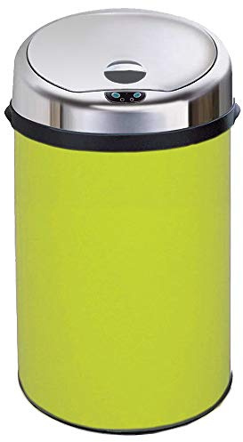 Inmotion 30L Lime Green Stainless Steel Auto Automatic Sensor Kitchen Waste Dust Bin