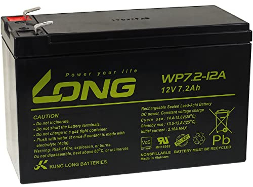 Powery KungLong Batería de Reemplazo para SAI APC Back-UPS 350