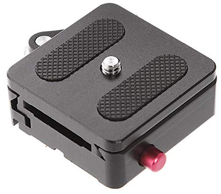 FOTGA P50 QR Clamp + 1/4 Quick Release Plate Set 50mm Adapter 3/8 Mounting Universal for Tripod Ballhead Ball head Compatible with Arca Swiss RRS Manfrotto Benro Standard