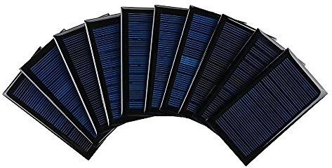 SUNYIMA 10 Stück (6V 50mA 45x80mm) Mini Solarmodule für Solarenergie Mini Solarzellen DIY Elektrisches Spielzeug Materialien Photovoltaikzellen Solar DIY System Kits ohne Kupferdraht