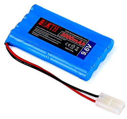 BAKTH NiMH RC Battery Racing Pack for Model Making Cars, Plane, Robot (Toy), High Performance RC Battery Pack + Coaster as a Gift