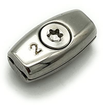 Drahtseilklemme Edelstahl A4 Eiform Ø 4 mm | 5 Stück | [ Größe Wählbar 2-6 mm] | Seilklemme für Drahtseile | Edelstahl V4A - AISI 316 | Torx TX30 (Ø 4mm, 5 Stück)