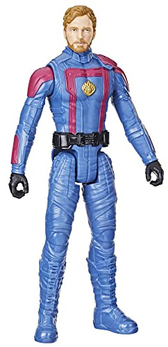 Hasbro Marvel Guardians of The Galaxy Vol. 3 Titan Hero Serie Star Lord actionfigur, superhjälteleksak för barn från 4