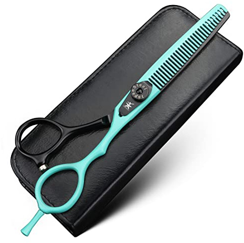 XUANFEG 6 inch Blue Professional Hair Clippers 9cr18 Steel Hair Clippers and Hair Clippers are Suitable for Salon Hairdressers, Men, Women, Children and Adults (Thinning Scissors)